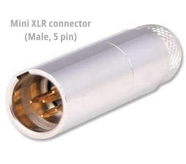 5p mini xlr male